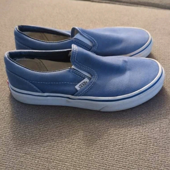 **SOLD**Kids Blue Vans slip on shoes - Picture 3 of 5